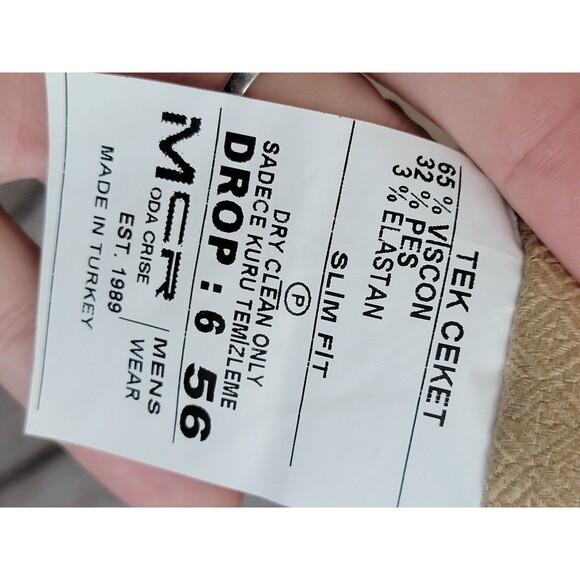 GC Men's Sz 56 MCR Moda Crise Textured Blazer Sport Coat in Mustard Tan NEW $400 - Picture 7 of 12